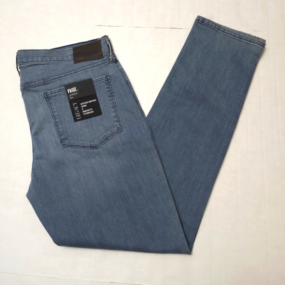 PAIGE Men's Lennox Heritage Inspired Vintage Slim Modern Fit Technology 36 ×32 - Picture 5 of 7